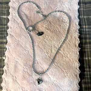 Davinci Toggle 20” necklace w/dog paw reversible charm.